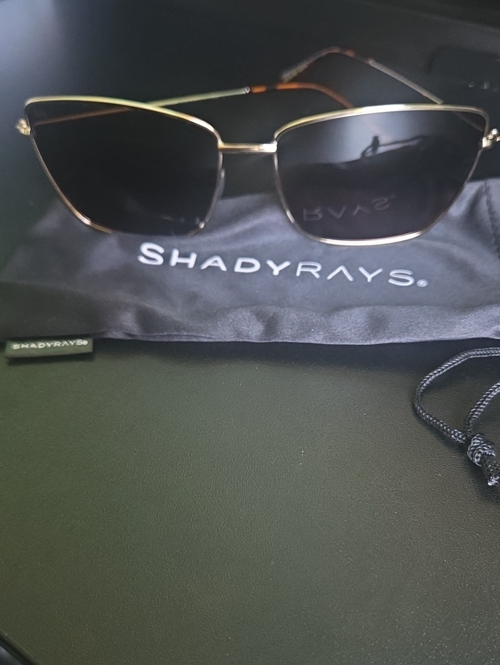 Women's Gold Metal Frame Sunglasses with Brown Tinted Lenses